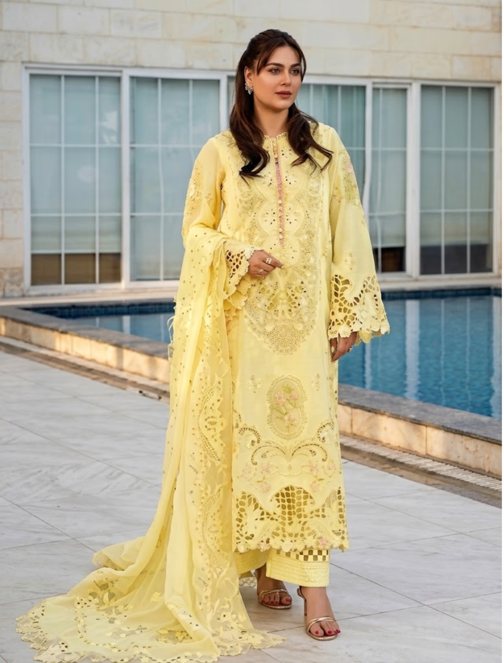 Royal Collection Viscose Ready to Wear 3-Piece Dress : Code : 1530