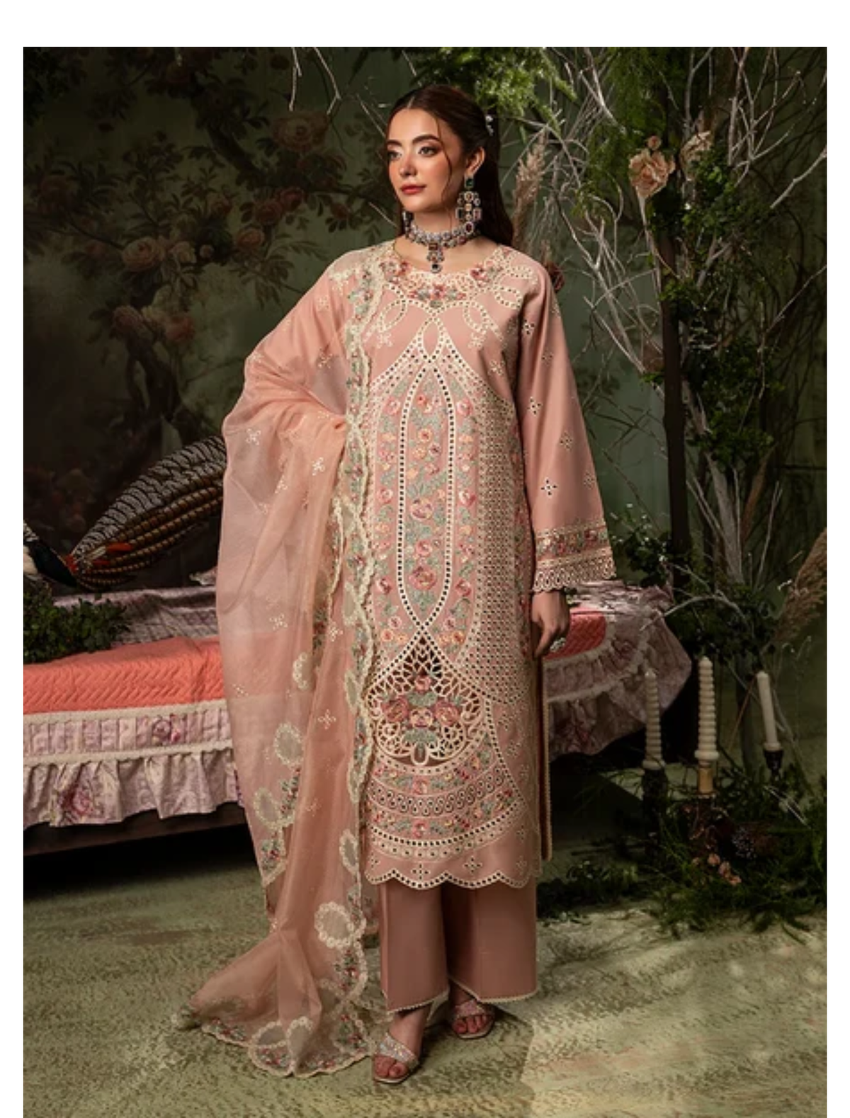 Luxury Viscose Ready-to-Wear Suit with Dupatta : Code : 1433