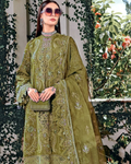 Dhanak Premium Embroidered Viscose 3-Piece Suit