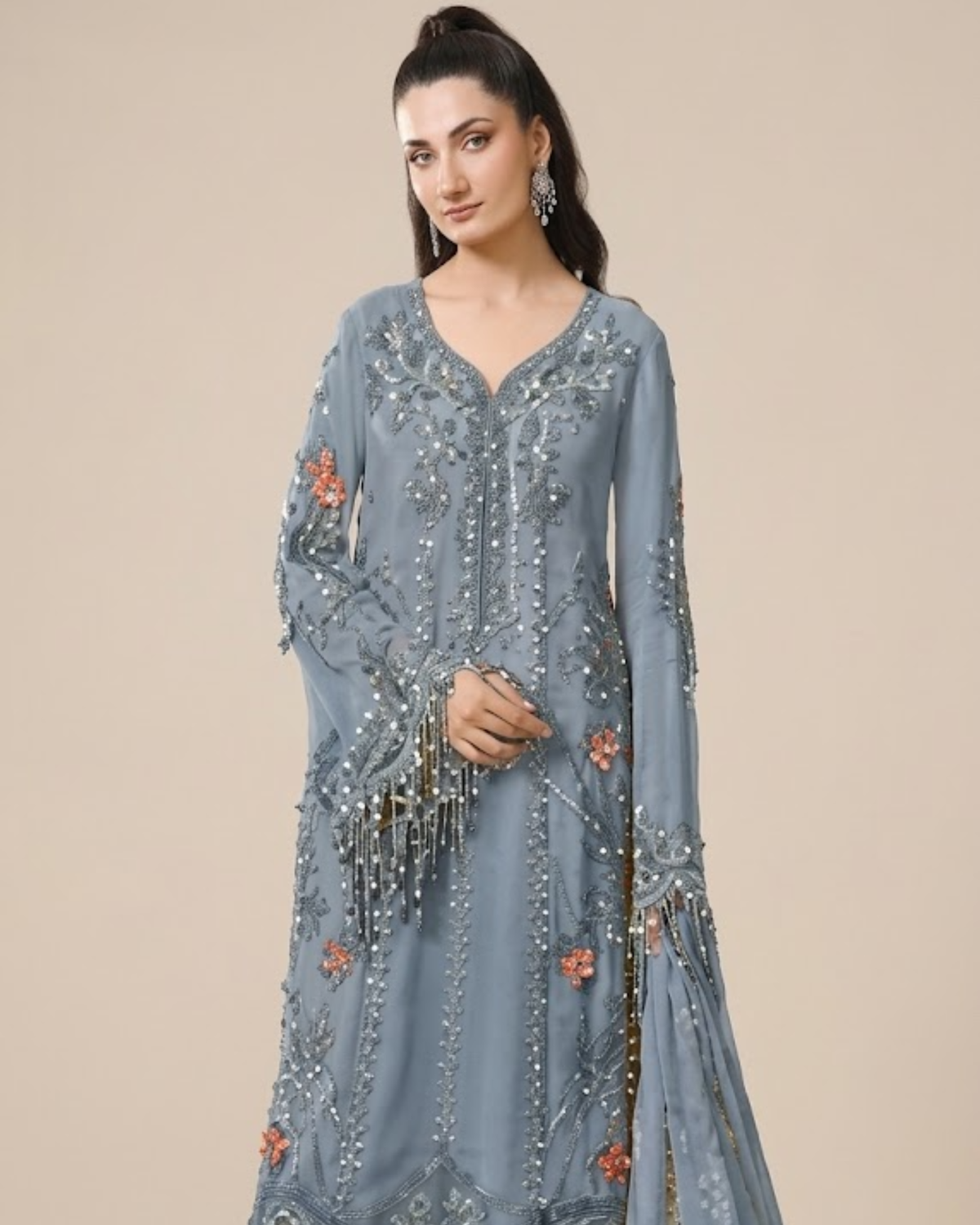 Royal Embroidery Viscose Dress