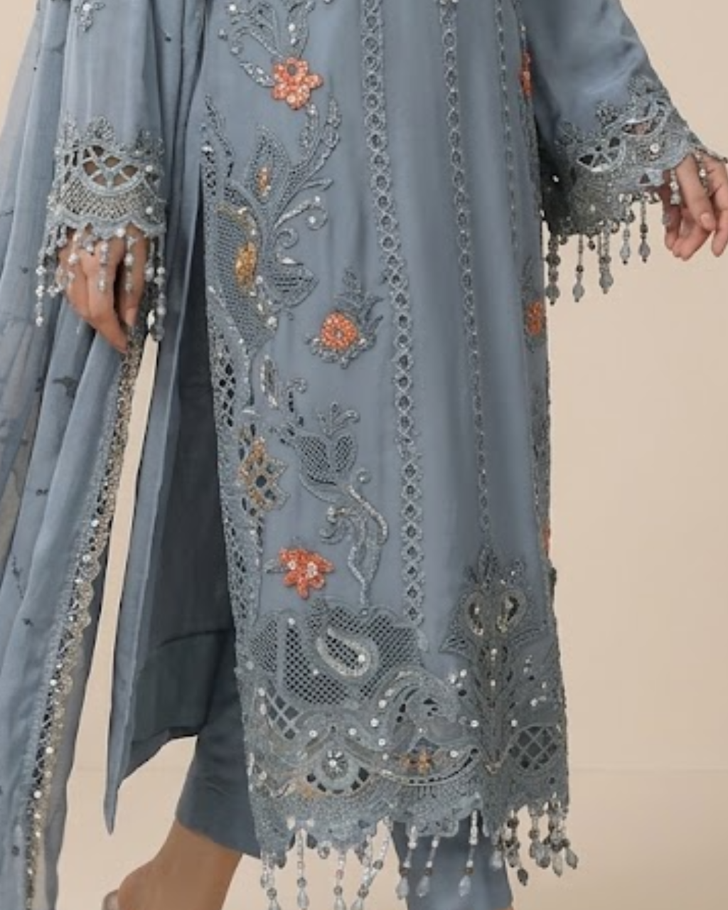 Royal Embroidery Viscose Dress