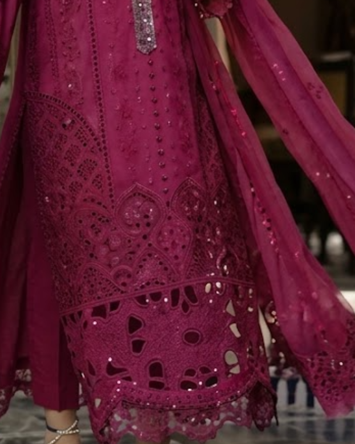 Luxury Embroidered Viscose Suit