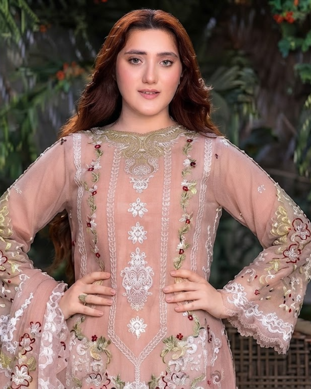 Premium Dhanak 3-Piece Suit With Dhanak Shawl