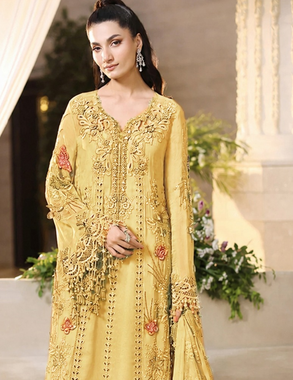 Classic Premium Viscose Embroidered Suit