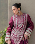 Dhanak Premium Embroidered 3-Piece With Shawl