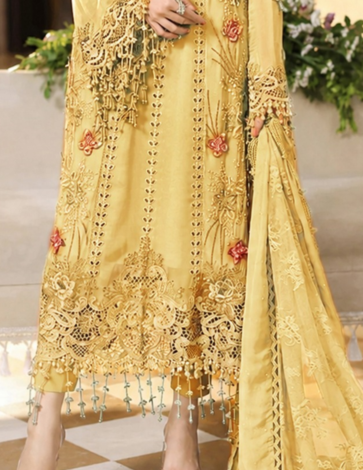 Classic Premium Viscose Embroidered Suit