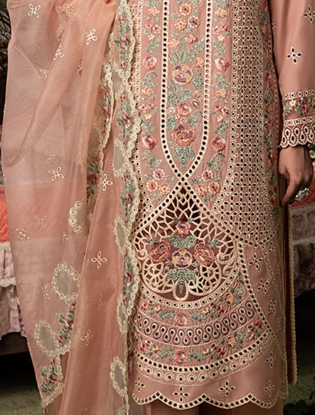 Luxury Viscose Ready-to-Wear Suit with Dupatta : Code : 1433